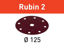 Picture of Abrasive sheet Rubin 2 STF D125/8 P60 RU2/10